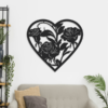Flowers In Heart Wall Decor