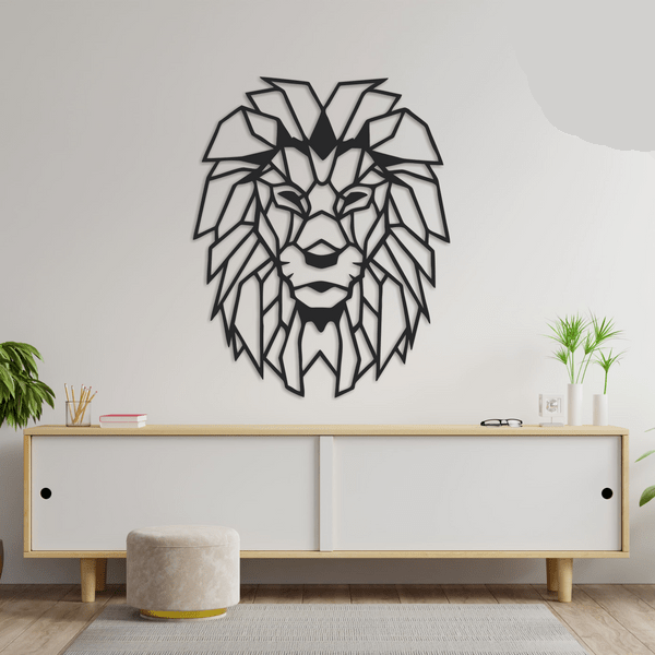 Lion-Geometric-Wall-Decor-b Lion Geometric Wall Decor