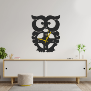 Owl Design Wall Clock
