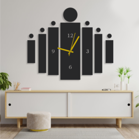 3D Antique Wooden Big Wall Clock