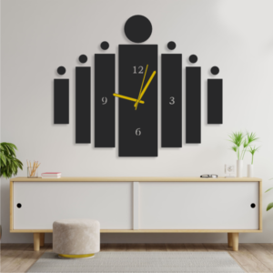3D Antique Wooden Big Wall Clock