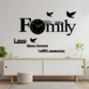 We are Family Wooden Wall Clock