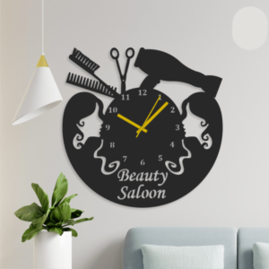 Beauty Saloon Wall Clock
